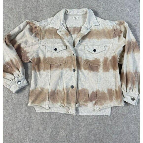 Women’s Anthropologie POL Tie Dye Jacket Bohemian Raw Edges Size M Distressed - Picture 3 of 13